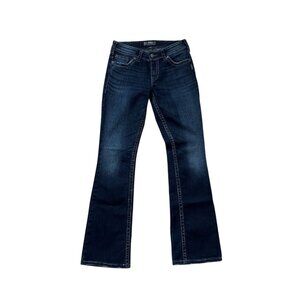 Silver Jeans Co. Womens Suki Surplus Bootcut Jeans W29/L34 Dark Wash Denim